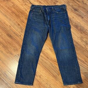 Men's Relaxed Fit Dark Blue Jeans
